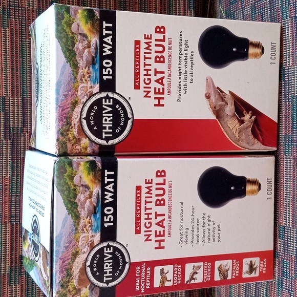 New! THRIVE 150 Watt Nighttime Heat Bulbs. 2 Count - Picture 3 of 7